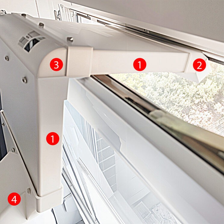Schne Fensterdurchfhrung Klimaanlage Abluftschlauch Gekipptes Fenster Ebenbild